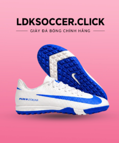 giày bóng đá Mercurial vapor 16 Elite Trắng xanh navy cổ lửng